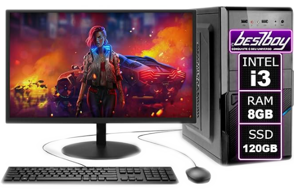 computador pc cpu completo intel core i3 8gb